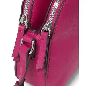 Nine West Brie Double Zip Crossbody Bag – Chic Faux Leather Purse With Adjustable Strap